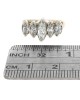 5 Stone Diamond Tapered Ring in White and Yellow Gold